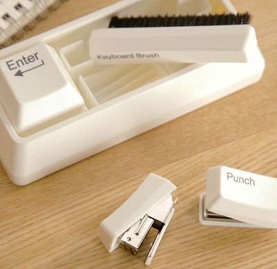 

Flintstop Keyboard Stationery Kit Office Set(Black, White)