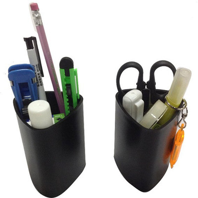

Y.E.S Office Series 2 Compartments Plastic Desk Organizer(Black)