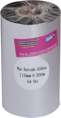

writeaway Wax Barcode Ribbon 110x300 mtm Office Set(White)