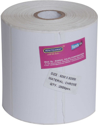 

writeaway Barcode Label 2000 pcs 50x50 mm Office Set(White)