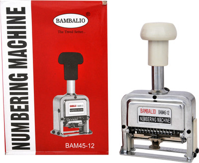 

BAMBALIO 12 digits Numbering Machine Office Set(Steel)
