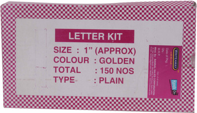 

HANDSON Welcome Board Letters Kits 1 Inch Golden(24mm) (Pack of 150 Nos) Office Set(Golden)