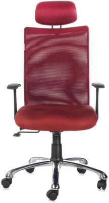 

Bluebell Genesis High Back Fabric Office Arm Chair(Red)