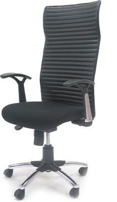 

Chromecraft Leatherette Office Arm Chair(Black)