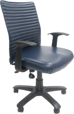 

Chromecraft Fabric Office Arm Chair(Blue)