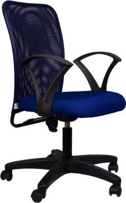 

Hetal Enterprises Fabric Office Arm Chair(Blue)