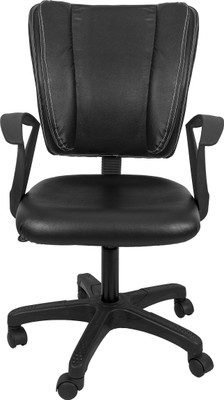 

Hetal Enterprises Leatherette Office Arm Chair(Black)