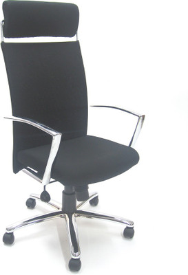 

Chromecraft Fabric Office Arm Chair(Black)