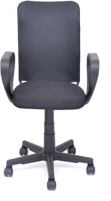

@home by Nilkamal Nano Fabric Office Arm Chair(Black)