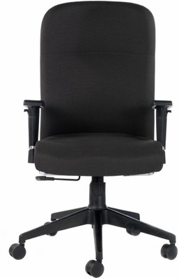 Bluebell Supremo High Back Synthetic Fiber Office Arm Chair(Black)