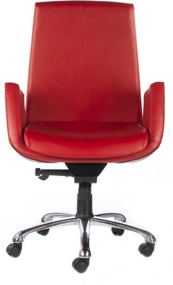 

Bluebell Lotus Mid Back Leatherette Office Arm Chair(Red)
