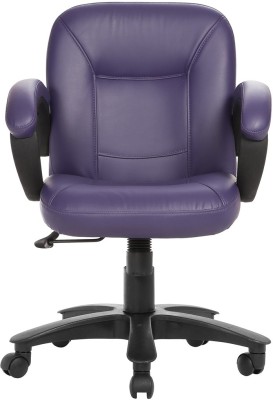 

VJ Interior Leatherette Office Arm Chair(Blue)