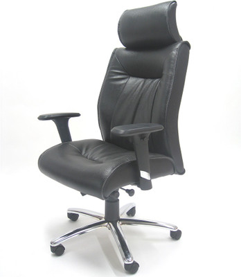 

Chromecraft Leatherette Office Arm Chair(Black)
