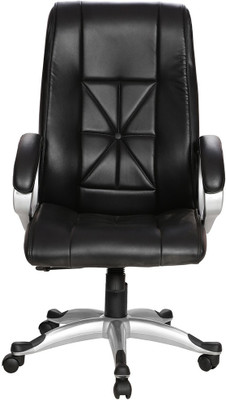 

VJ Interior Leatherette Office Arm Chair(Black)