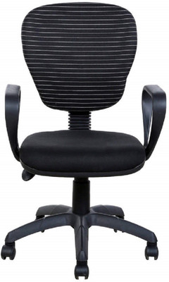 

Parin Fabric Office Arm Chair(Black)