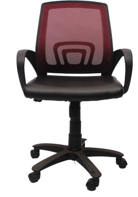 

VJ Interior Fabric Office Arm Chair(Red)