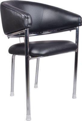 VJ Interior Leatherette Office Arm Chair(Black)
