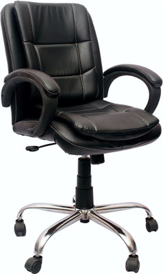 Vj interior leatherette office arm chair deals