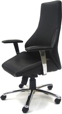 

Chromecraft Leatherette Office Arm Chair(Black)