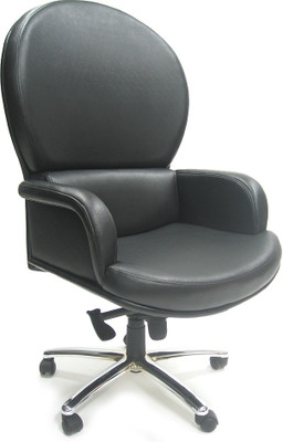 

Chromecraft Leatherette Office Arm Chair(Black)