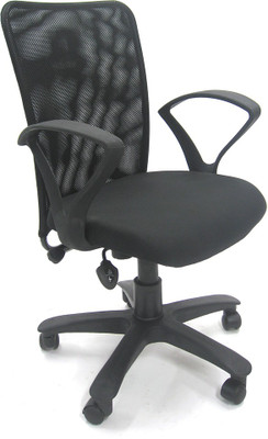 

Chromecraft Fabric Office Arm Chair(Black)