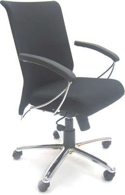 

Chromecraft Fabric Office Arm Chair(Black)