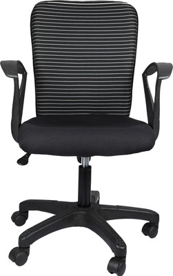 

Hetal Enterprises Fabric Office Arm Chair(Black)