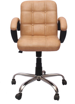 

VJ Interior Leatherette Office Arm Chair(Red)
