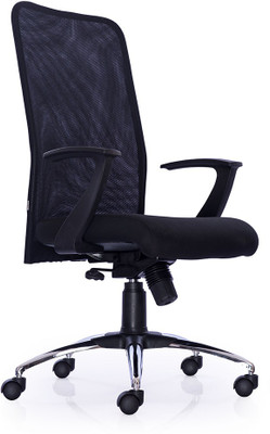 

Durian Comfort-Hb-Black Fabric Office Arm Chair(Black)