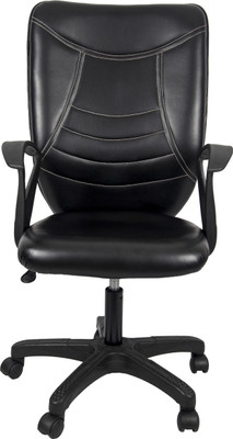 

Hetal Enterprises Leatherette Office Arm Chair(Black)