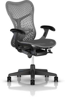 

HermanMiller Mirra 2 - Slate Grey Triflex back : Slate Grey Seat : Triflex Polymer Synthetic Fiber Office Arm Chair(Black)