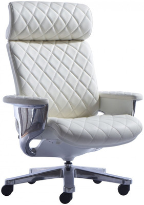 

HOF Kenzo 551 Premium Leatherette Office Arm Chair(White)