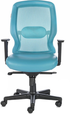 

Bluebell Vecta Leather Office Arm Chair(Blue)