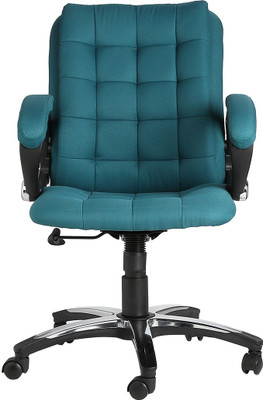 Flipkart Perfect Homes Fabric Office Arm Chair(Green)