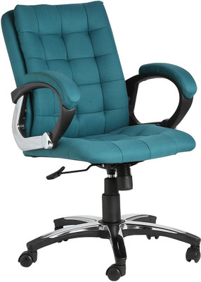 

VJ Interior Fabric Office Arm Chair(Green)