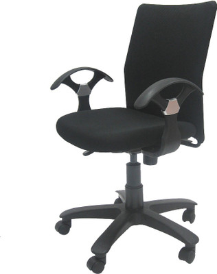 

Chromecraft Fabric Office Arm Chair(Black)