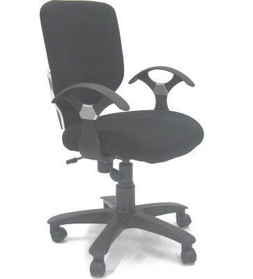 

Chromecraft Fabric Office Arm Chair(Black)