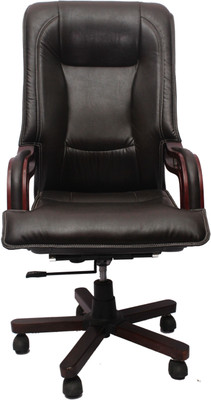 

VJ Interior Leatherette Office Arm Chair(Black)