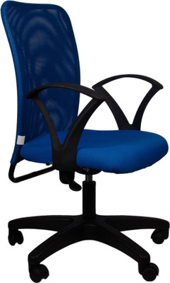 

Hetal Enterprises Fabric Office Arm Chair(Blue)