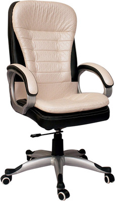 

VJ Interior Leatherette Office Arm Chair(Beige, Black)