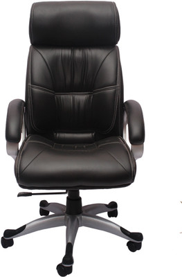 

VJ Interior Leatherette Office Arm Chair(Black)