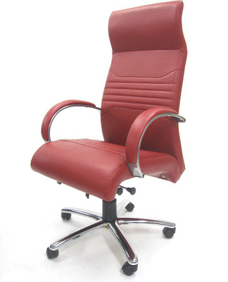 

Chromecraft Leatherette Office Arm Chair(Red)