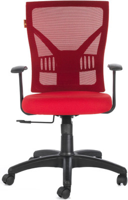 

Bluebell Endura MidBack Fabric Office Arm Chair(Red)