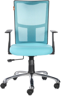 

Bluebell Vertex Mid Back Fabric Office Arm Chair(Blue)