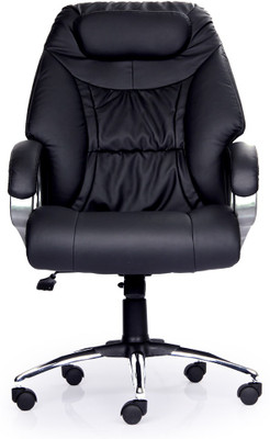 

Durian Laura Leatherette Office Arm Chair(Black)