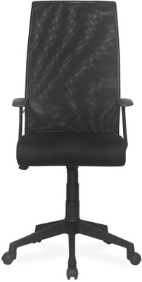 

Nilkamal Thames Leatherette Office Arm Chair(Black)