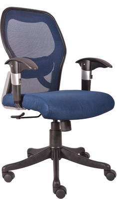 

VJ Interior Fabric Office Arm Chair(Blue)