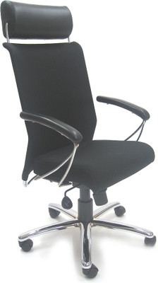 

Chromecraft Fabric Office Arm Chair(Black)