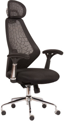 

Parin Fabric Office Arm Chair(Black)