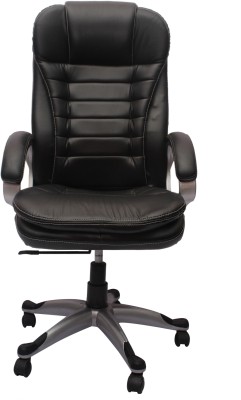 

VJ Interior Leatherette Office Arm Chair(Black)